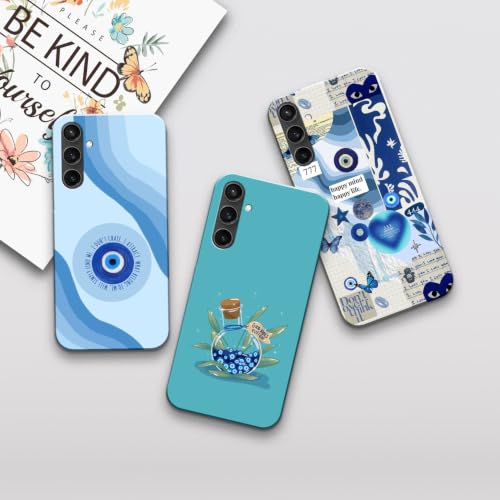 Image of COLORflow Back Cover Compatible with Samsung Galaxy S23 FE 5G | Evil Eye Charm Color Customized Back Cover Compatible with Samsung Galaxy S23 FE 5G