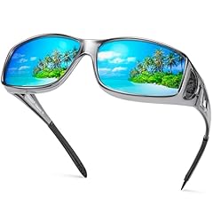 A13 Light Grey Frame/Blue Mirrored Lens