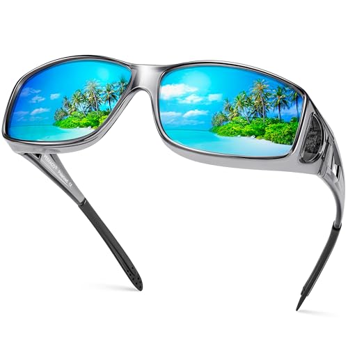 Peekaco Polarized Sunglasses Fit Over Glasses for Women...