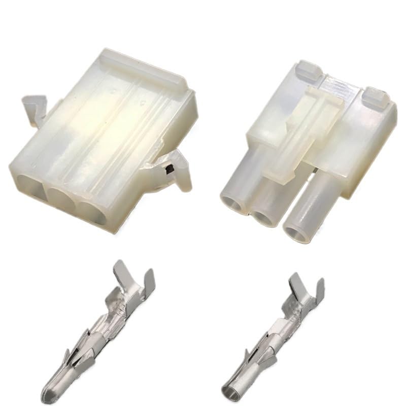 3191 Connector Spacing of 6.7mm Male and Female Docking Connectors 2p3p4p6p9p12p High Current Wire Harness Plug Sheath(3p,1sets)