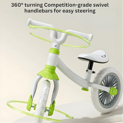 Image of Balance Bike for Safe, Durable, and Perfect for Learning Balance, No Pedal First Bicycle with Adjustable Seat and Handlebars , Ideal Training Bike for boys and girls 18 Month to 5 years (KB-191 Green)