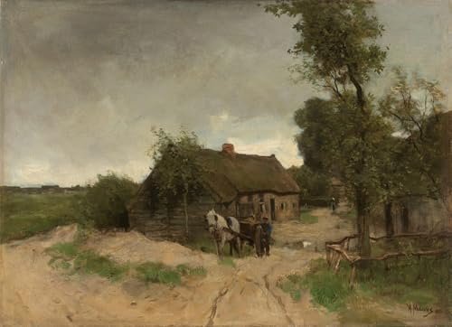 Impression sur toile Cottage de Anton Mauve peinture moderne haut de gamme salon