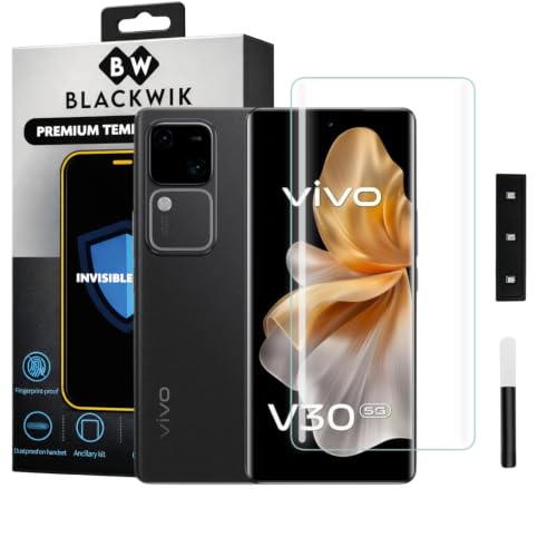 Image of Blackwik UV Curved Tempered Glass for Vivo V30 / V30 Pro | 1-Pack