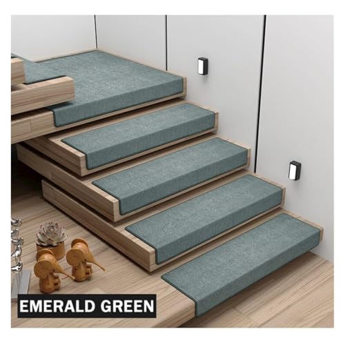 Alfombrillas para escaleras antideslizantes de moqueta gris rectangular 5