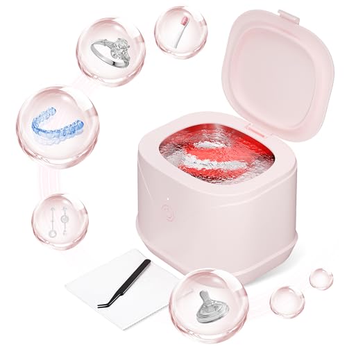 Limpador de dentadura ultrassônico, limpador de joias profissional ROLWAY 46 kHz, limpador de joias