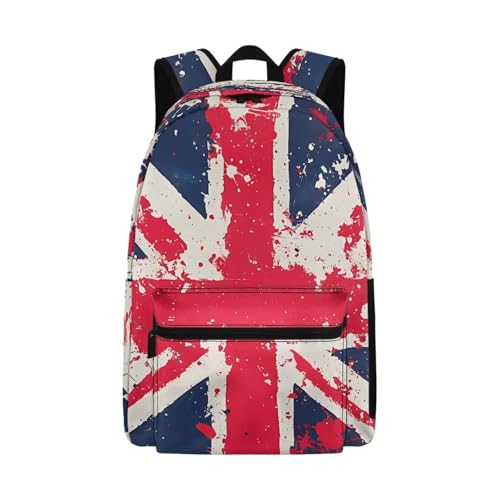 Entornuest British Flag Travel Backpack for Men & Women