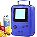 Kids Insulated Lunch Bags,GAME BOY COLOR Waterproof Lunch Tote Reusable Bag Leather Lunch Box for Boy Girls Teens Women Men School/Work/Picnic(blue)