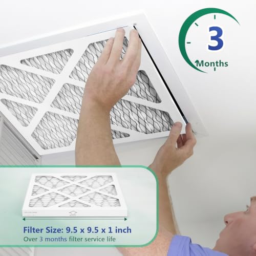 Image of 4 Pack Updated 9x9x1 Air Filter, pertain Merv 11 MPR1000