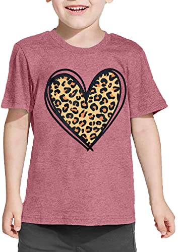 Image of LAZYCHILD Kids Valentine Shirt Girls Valentines Day Shirts Heart Graphic Long Sleeve Striped Tee Tops 5-14 Years
