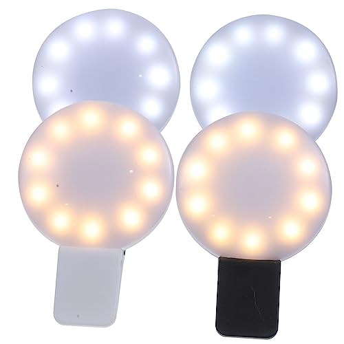 NUOBESTY Clip-on Nurse Light Rechargeable Mini Led Selfie Light Compact and Portable Great for Nurses and Work 4 Pack Set