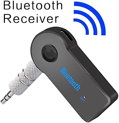 3.5Mm Wireless Car Adapter Aux Car Audio Receiver Adapter for Smartphone Android Tablets - Black