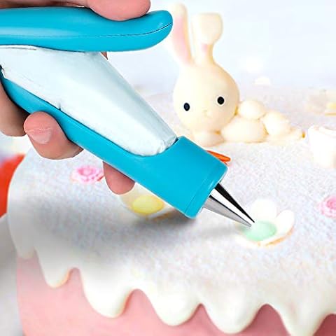 Ohok Dekorationsstift Set, Garnierspritzen Kuchen Dekorationsstift Spritzbeutel Edelstahl Düsen Sahnespritze Torten Dekoration Set Modellierwerkzeug für Pralinen, Keksen und Torten Kuchen Deko Cover