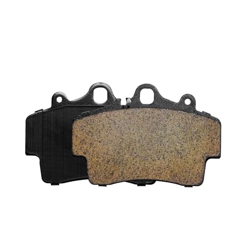 Image of Detroit Axle - Front Ceramic Brake Pads with Hardware Set Replacement | for 1997-2004 2005 2006 2007 2008 Porsche Boxster - 4pc Set