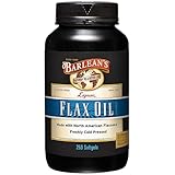 Barlean's Lignan Flaxseed Oil Softgels, Cold-Pressed Flax Seed Supplement with 1,550 mg ALA Omega-3 Fatty Acids for Joint & Heart Health, 1000mg, 250 ct