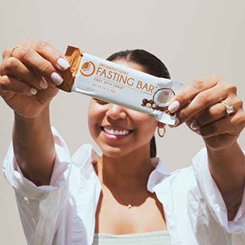 Fast Bar, Coconut Macadamia Nut | Gluten Free, Plant Based Protein Bar For Intermittent Fasting (12 Count Box) #TOP4