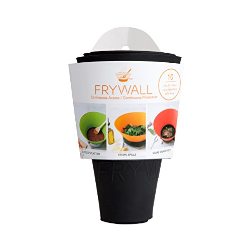 Image of Frywall 10 (Medium) - Black - Splatter Guard, as Seen on Shark Tank