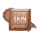 COVERGIRL TruBlend Skin Enhancer Baked Luminous Bronzer, with Hyaluronic Acid & White Rose Extract, Blends Seamlessly - 320 Caramel (Medium Bronze with Copper Swirls)