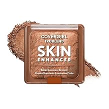 COVERGIRL TruBlend Skin Enhancer Baked Luminous Bronzer, with Hyaluronic Acid & White Rose Extract, Blends Seamlessly - 320 Caramel Medium Bronze with Copper Swirls
