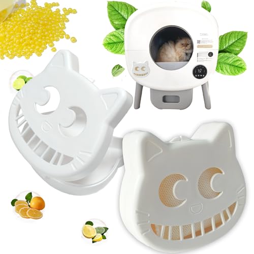 PurifyLogix Kit de desodorizante reutilizável para caixa de areia para gatos, inclui 2 caixas adesiv