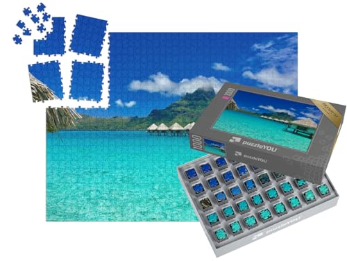 puzzleYOU : Smart Sorted® | Puzzle Photo 1000 pièces « Resort de Luxe à Bora Bora, Tahiti, Polynésie française »