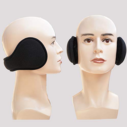 Ear Muffs For Men Women - Winter Ear Warmers - Warm Ear Covers For Cold Weather Soft Fleece Earmuffs Protects Ears Black #TOP6