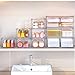 caktraie Acrylic Storage Drawers Set of 6, Clear Makeup Organizer, Plastic Organizer Bins for Beauty Supplies,Ideal for Vanity, Bathroom,Cabinet,Pantry Organization