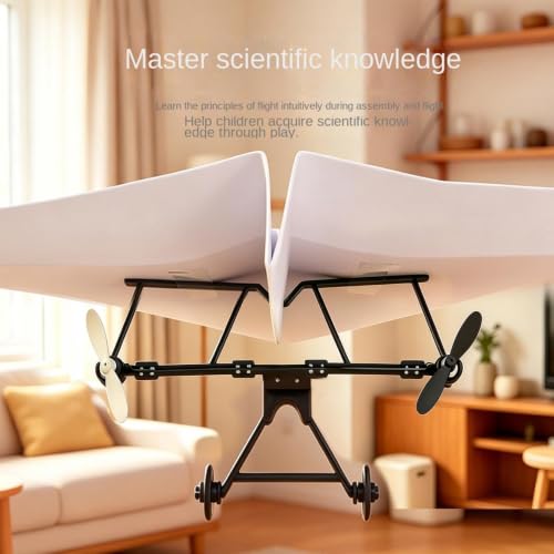 Avión de papel de control remoto plegable y de estructura ligera 7