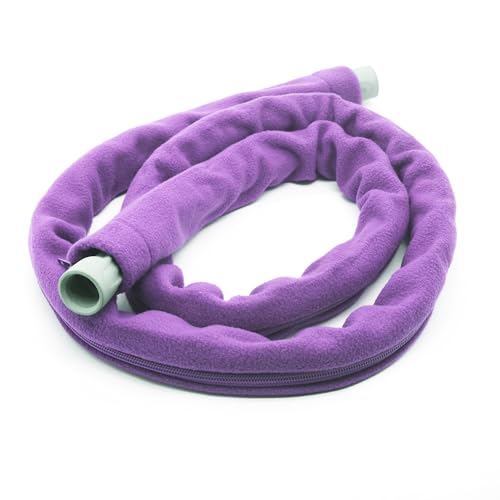 TUSIWIT 6ft Purple CPAP Hose Cover Soft Tube Sleeve Wrap with Full Zipper