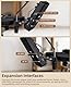 LEKATO Tragbares elektronisches Schlagzeug-Set, mit Pedal, Sticks, Reisetasche