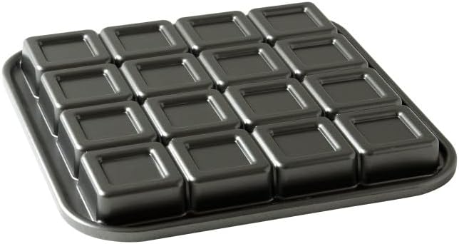 Nordic Ware Pro-Cast Brownie Bites Pan, 2", Graphite