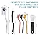 Ateweita Eckenreinigungsbürste Set, Hartborsten Fugenbürste, Spaltreinigungsbürste Reinigungsbürste für Fliesenböden, Küche, Bad, Ecke, Fenster, Fahrzeug, Toilette, Crevice Cleaning Brush