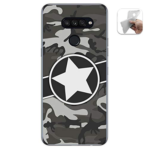 Tumundosmartphone Funda Gel TPU para LG K50S diseño Camuflaje 02 Dibujos