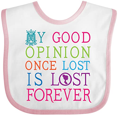inktastic Jane Austen Good Opinion Quote Baby Bib