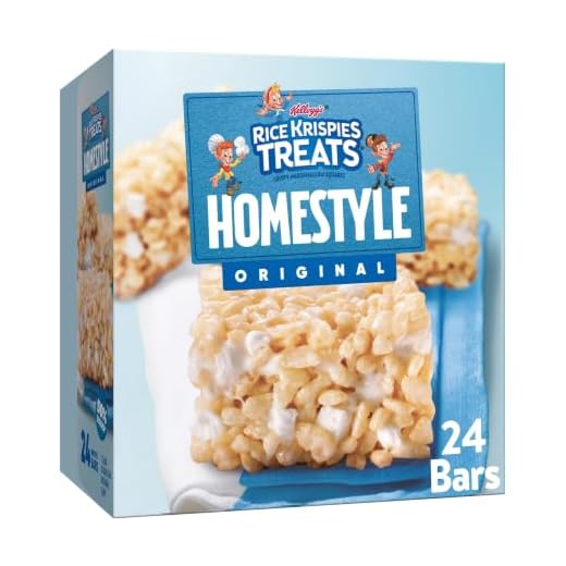 Rice Krispies Treats Homestyle Crispy Marshmallow Squares, Kids Snacks, Snack Bars, Original, 27.9oz Box (24 Bars)