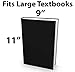 Book Sox Stretchable Book Cover H2O Fits Most Hardcover Textbooks up to 9x11 Adhesive-Free Nylon Fabric School Book Protector. Easy to Put On Washable & Reusable Jacket