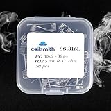 Hot Heating Wire - Versatile Resistance Wire for Kilns, Pottery, and Forging. Highly Resistant, Hybrid Core, Ideal for Prebuilt Coils and Fused Clapton Wire Creations. Coil 316L 30x3+38ga