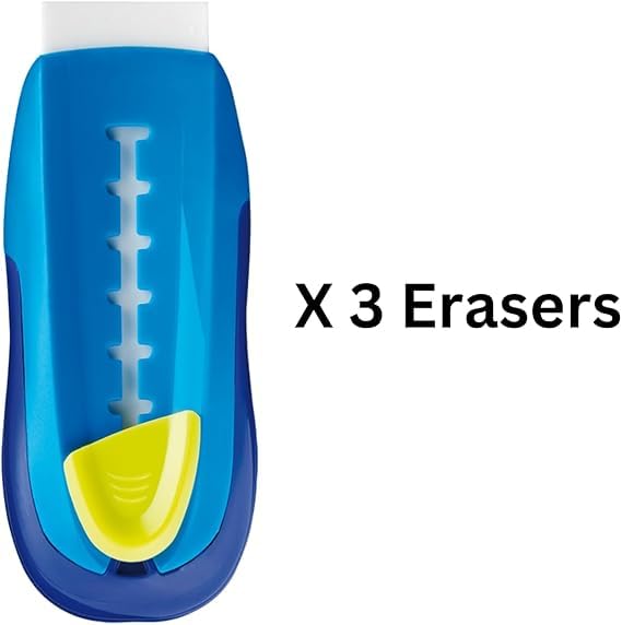 Image of Maped Universal Refill Eraser | Pack of 3 |PVC Free Non Toxic Eraser| Ideal for Daily use| Pencil Eraser| Long Lsting Eraser| Long Eraser |Big Eraser | Refillable Eraser