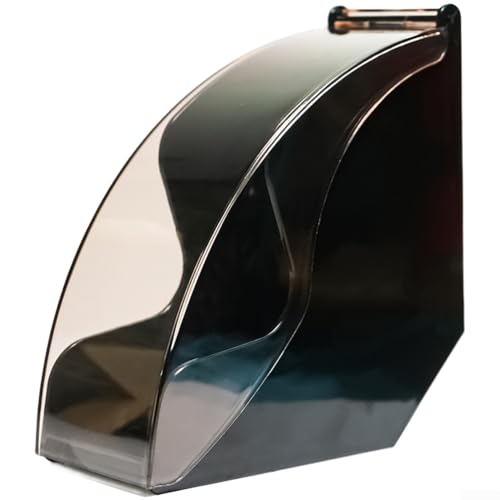Récipient de rangement en acrylique pour filtre à café, couvercle rotatif, résistant à la poussière, support de papier pour filtre à café, épaisseur de paroi uniforme pour plus de stabilité
