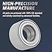 ALLCOMBO Front Wheel Bearing for 2007-2012 Dodge Caliber, 2007-2017 Jeep Compass, Patriot, 2008-2015 Mitsubishi Lancer, 11-18 Mitsubishi Outlander Sport, 2007-2018 Outlander Replacement Pair - 510090