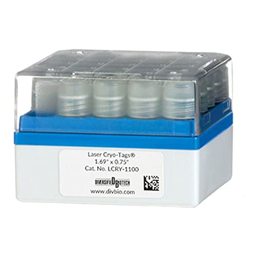 Image of LCRY-1100-Y Polyolefin Cryo-Babies Laser Label, Use with Cryovials, 0.75 inch Width x 1.69 inch Length, Yellow (Pack of 1040)