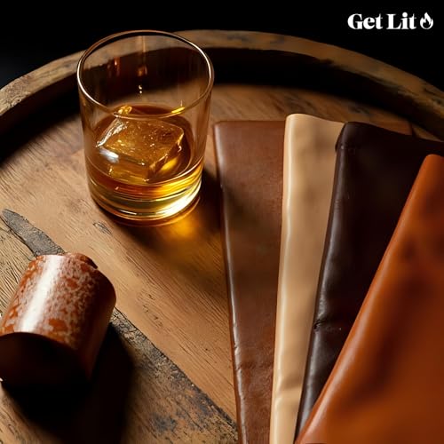Image of Get Lit | Leather & Scotch | 16 oz Double-Wick Scented Candle | Hand-Poured in Missouri, USA | Bold Leather & Whisky Fragrance