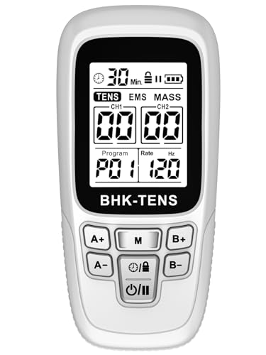 Soulager le mal de dos avec le stimulateur musculaire EMS TENS KR280 blanc mini