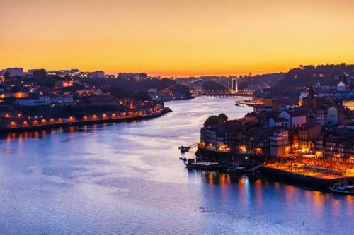 Rivière Douro poster panorama portugais pour créer une ambiance évasion dans votre salon moderne