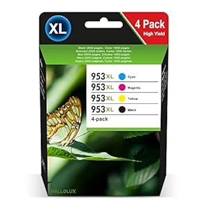 953XL Multipack printercartridges, compatibel met HP 953 XL 953XL cartridges voor HP OfficeJet Pro 8710 7740 8720 7720 8715 8735 8725 8210 8718 8218 7730 8740 (verpakking van 4)