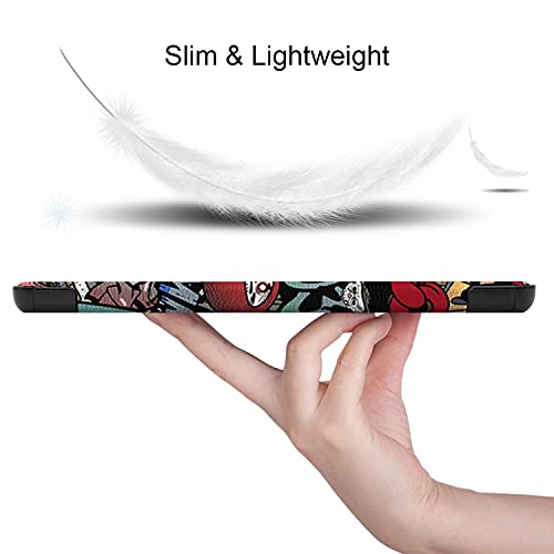 Image of Robustrion Faux Leather Smart Trifold Hard Back Flip Stand Case for M10 FHD Plus TB-X606F / TB-X606X [1st and 2nd Gen] 10.3 inches Tablets - Hippy