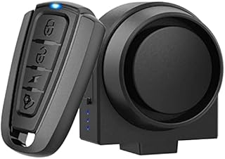 PADONOW Wireless Remote Bike Alarm: 115dB Super Loud Bicycle Vibration Motion Sensor Siren Anti Theft Security System Motorcycle Alarm Waterproof USB-C Rechargeable Multipurpose Vehicle Alert Device