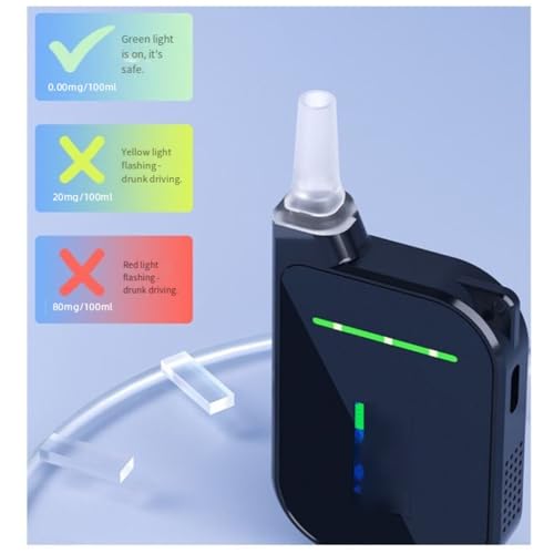 Testeur d'alcool numérique H3 portable avec embout buccal