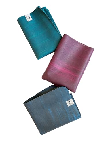 Yogamatters Eco Travel Yoga Mat 1mm | Lightweight Foldable Eco Friendly and Vegan | Non-Slip Exercise Mat for Yoga Pilates Gym and Fitness (Berry)