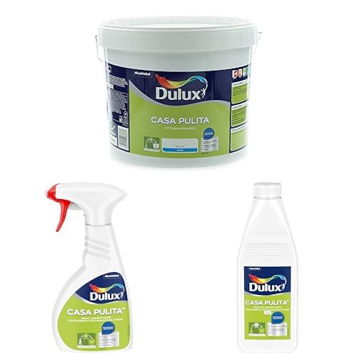 Dulux kit Casa Pulita con Spray antimuffa, Fissativo isolante e Pittura antimuffa bianca (10L) - Nuova Formula BP