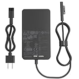 65W 44W 39W 1706 Charger Fit for Microsoft Surface Pro 9 8 7+ 7 6 5 4 3 X Surface Laptop 5 4 3 2 1 Surface Go 3 2 1 Fit Model 1800 1950 1951 1943 1963 1625 1796 1769 1735 Laptop Adapter Power Cord